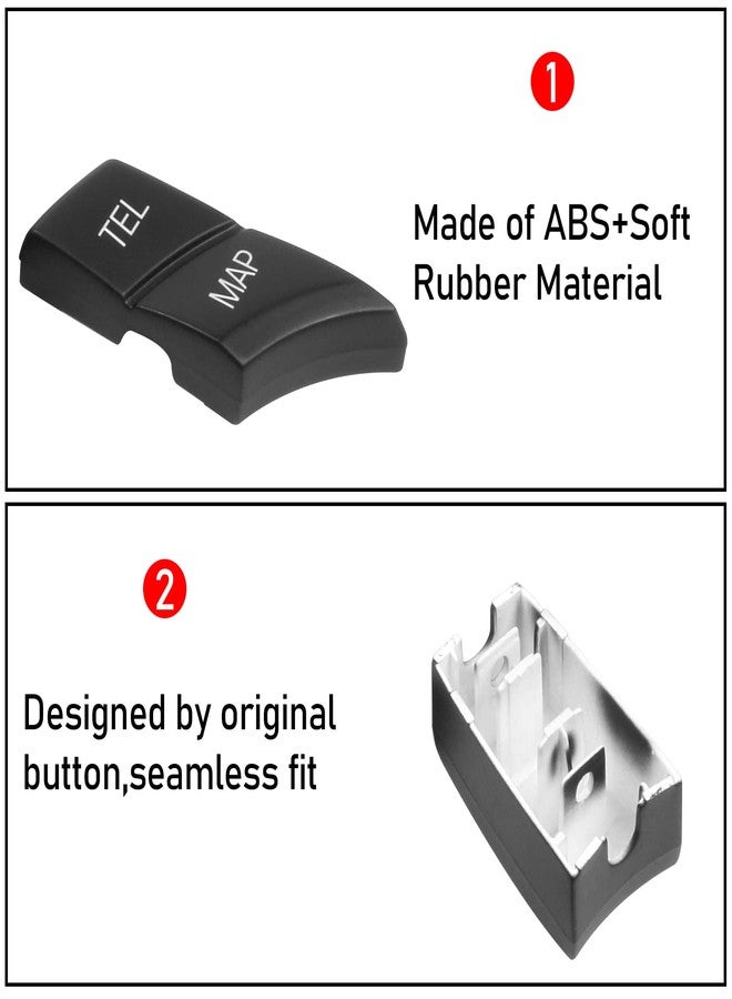 Jaronx أزرار متوافقة مع نظام iDrive من جارونكس، بديل لأزرار التحكم في نظام iDrive للوسائط المتعددة من BMW لطرازات 1' E81 E82 E88/3' E90 E92 E93/5' E60 E61/6' E63 E64/X1 E84/X5 E70/X6 E71 (مجموعة من 7 قطع) - Image 4